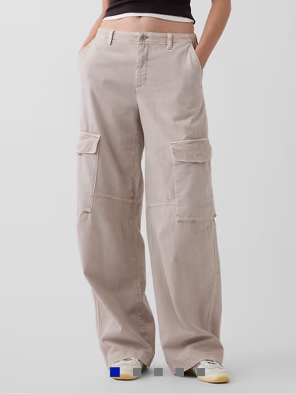 GAP Women’s Low Rise Twill Baggy Barrel Cargo Pants NWT - 12 Tall